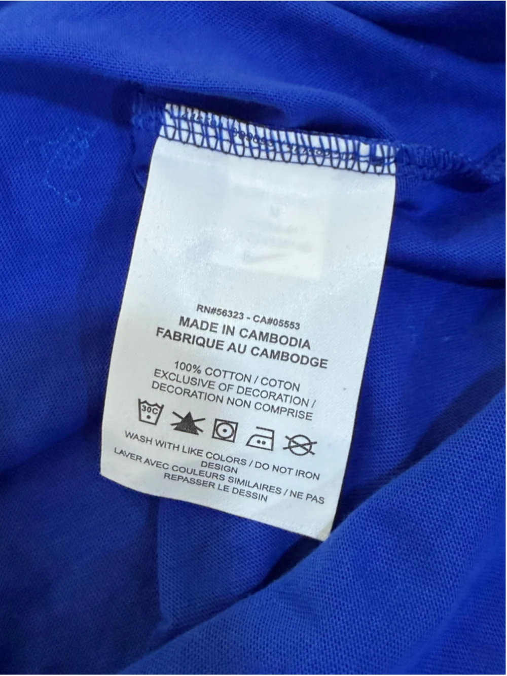 Nike Team USA Olympic Tank Top Blue White Size M